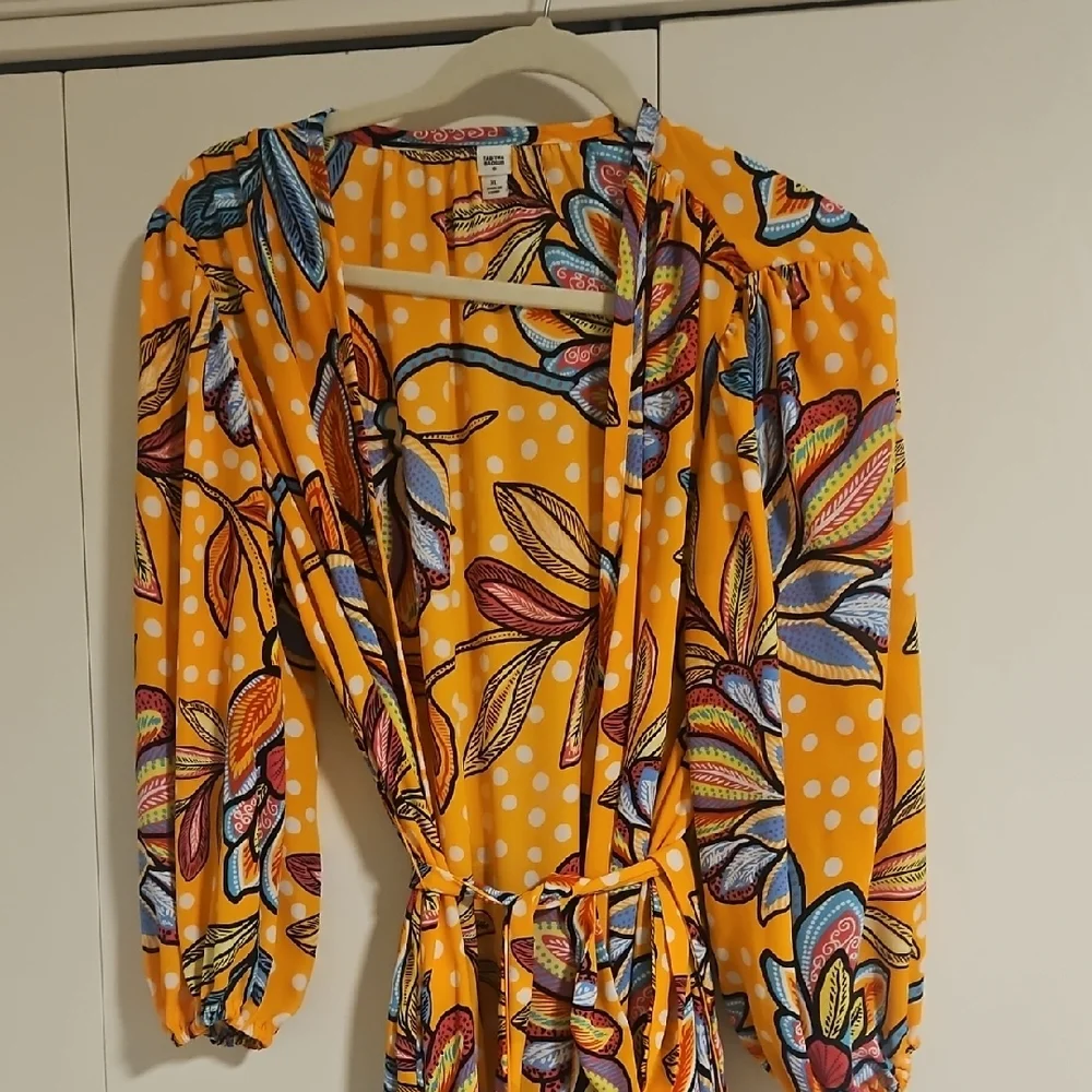 Tabitha Brown X Target Floral Maxi Robe/Cover Up Xl - Picture 3 of 7